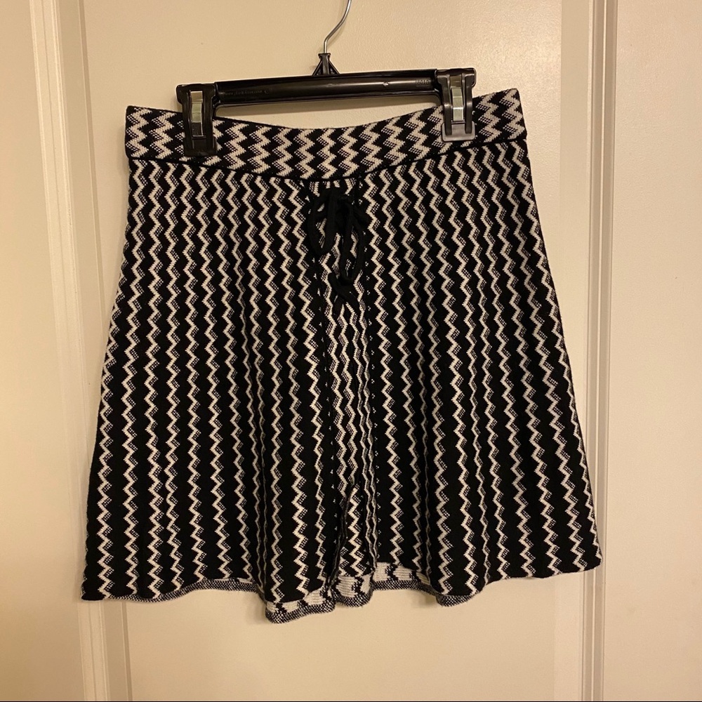 Black and white skirt